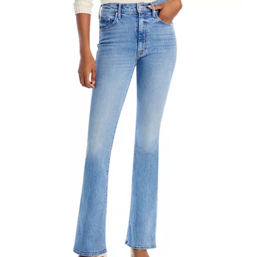 MOTHER High Waisted Weekender Slice Heel